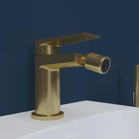 Смеситель для биде Aqueduto LINHA LIN0550, шлифованное золото