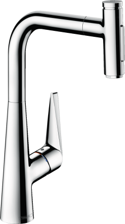 Смеситель для кухонной мойки hansgrohe Talis Select M51 300, с вытяжным душем 2jet, sBox 73867000, хром