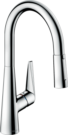 Смеситель для кухонной мойки hansgrohe Talis M51 200, с вытяжным душем 2jet, sBox, Eco 73876000, хром