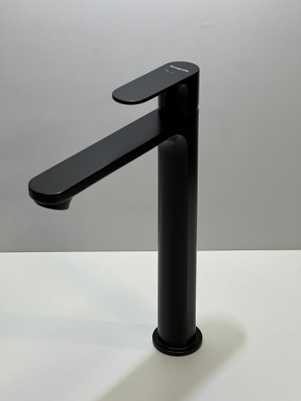 Смеситель для раковины hansgrohe Rebris S 240 CoolStart, со сливным гарнитуром 72580670/U, матовый черный, уцененный товар