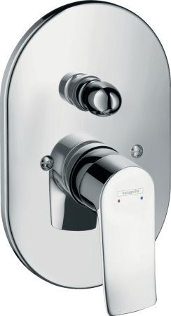 Внешняя часть смесителя для ванны hansgrohe Metris скрытого монтажа 31484000, хром