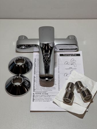 Смеситель для ванны hansgrohe Logis 71400000/U4, хром, уцененный товар