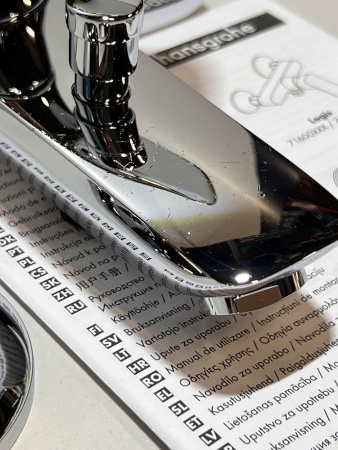 Смеситель для ванны hansgrohe Logis 71400000/U4, хром, уцененный товар