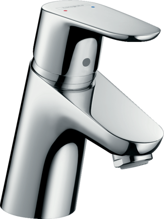 Смеситель для раковины hansgrohe Focus 70, со сливным клапаном Push-Open 31604000, хром