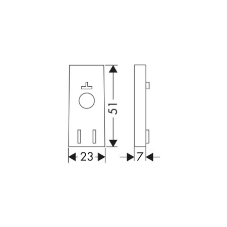 Прокладка выравнивающая для штанги hansgrohe 97450000, хром