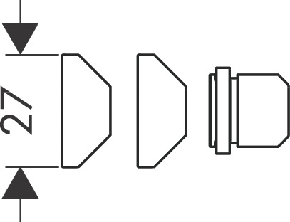 Монтажный угловой набор hansgrohe Raindance 28694000