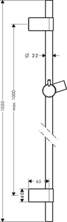 Душевая штанга hansgrohe Unica S Puro Reno 105 см 28663000, хром