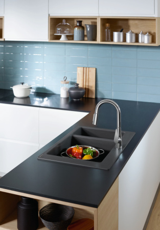 Смеситель для кухонной мойки hansgrohe Talis M51 160, с вытяжным душем 2jet 73850800, под сталь