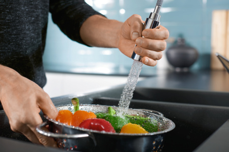 Смеситель для кухонной мойки hansgrohe Talis M51 160, с вытяжным душем 2jet 73850000, хром