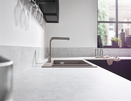 Смеситель для кухонной мойки hansgrohe Talis M54 270, с вытяжным изливом 1jet 72808800, под сталь