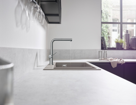 Смеситель для кухонной мойки hansgrohe Talis M54 270, с вытяжным изливом 1jet 72808000, хром