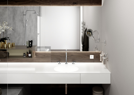 Смеситель для раковины hansgrohe Vernis Blend 150 на 3 отверстия, со сливным гарнитуром 71553000, хром