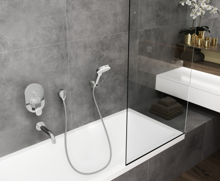Внешняя часть смесителя для ванны hansgrohe Vernis Blend скрытого монтажа 71449000, хром