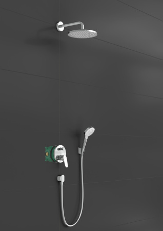 Душевая система hansgrohe Crometta S 240 1jet скрытого монтажа со смесителем 27958000, хром