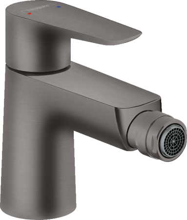 Смеситель для биде hansgrohe Talis E со сливным гарнитуром 71720340, шлифованный черный хром