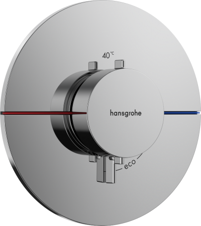 Внешняя часть термостата hansgrohe ShowerSelect Comfort S для скрытой установки на 1 функции, 15559000, хром