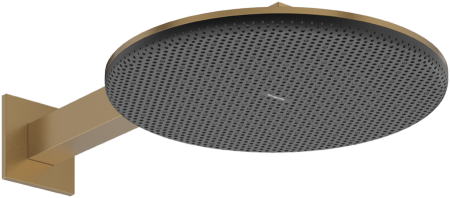 Верхний душ hansgrohe Raindance Alive S 300 2jet с кронштейном, 24540140, шлифованная бронза