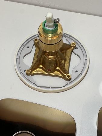 Внешняя часть смесителя для душа hansgrohe Talis E скрытого монтажа 71765140/U, шлифованная бронза, уцененный товар