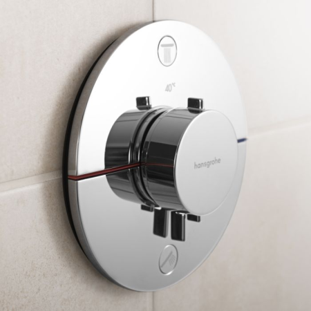 Термостат hansgrohe ShowerSelect Comfort S для скрытого монтажа на 2 функции, 15554000, хром