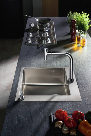 Кухонная комбинация hansgrohe C71-F450-06 врезная 43201800, под сталь