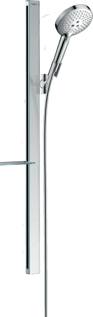 Душевой гарнитур hansgrohe Raindance Select S 120 3jet со штангой 90 см и мыльницей 27648000, хром