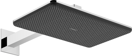 Верхний душ hansgrohe Raindance Alive Q 2jet с душевым кронштейном, 24550000, хром
