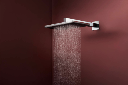 Верхний душ hansgrohe Raindance Alive Q 2jet с душевым кронштейном, 24550000, хром