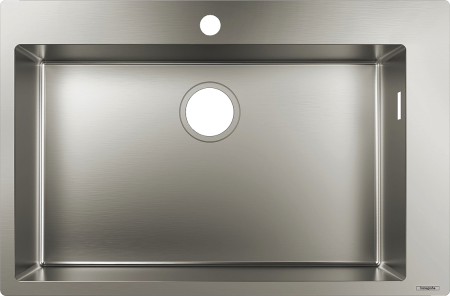 Кухонная мойка hansgrohe S71 S711-F660 врезная 43302800, нержавеющая сталь
