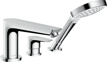 Внешняя часть смесителя для ванны hansgrohe Talis E на край ванны, на 3 отверстия 71730000, хром