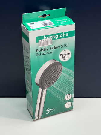 Ручной душ hansgrohe Pulsify Select S 105 3jet Relaxation 24110000/U2, хром, уцененный товар