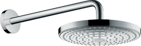 Верхний душ hansgrohe Raindance Select S 240 2jet EcoSmart с настенным кронштейном 26470000, хром