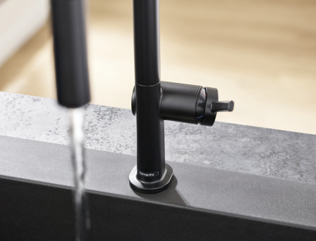 Смеситель для кухонной мойки hansgrohe Talis M54 210, с вытяжным душем 2jet 72800670, матовый черный