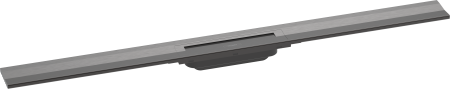 Внешняя часть трапа для душа hansgrohe RainDrain Flex, 100 см, укорачиваемая 56053340, шлифованный черный хром
