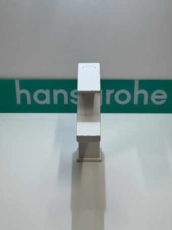 Смеситель для раковины hansgrohe Metropol 110 со сливным клапаном Push-Open 32507700/U, матовый белый, уцененный товар