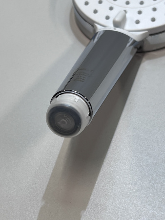 Душевой гарнитур hansgrohe Crometta 100 Vario, 2 режима, со штангой 65 см 26532400, белый/хром, уцененный товар