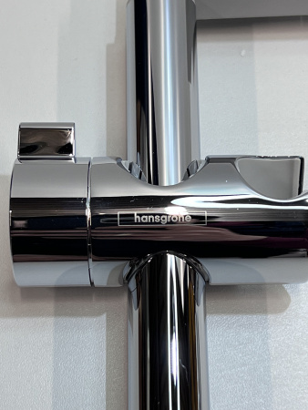 Душевой гарнитур hansgrohe Crometta 100 Vario, 2 режима, со штангой 65 см 26532400, белый/хром, уцененный товар