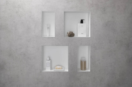 Настенный короб hansgrohe XtraStoris Original с интегрированной рамой, 30х15х10 см 56057700, матовый белый