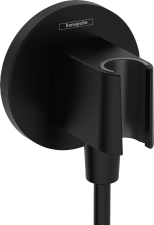 Шланговое подключение hansgrohe FixFit Porter S с держателем для душа 26888670, матовый черный