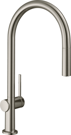 Смеситель для кухонной мойки hansgrohe Talis M54 210, с вытяжным изливом 1jet, sBox 72803800, под сталь