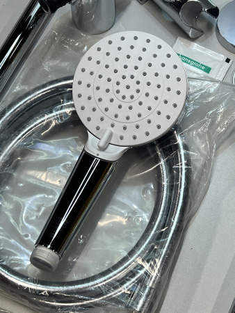 Душевая система hansgrohe Crometta E 240 1jet EcoSmart Reno с переключателем потоков 27289000/U, хром, уцененный товар