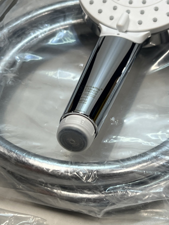 Душевая система hansgrohe Crometta E 240 1jet EcoSmart Reno с переключателем потоков 27289000/U, хром, уцененный товар