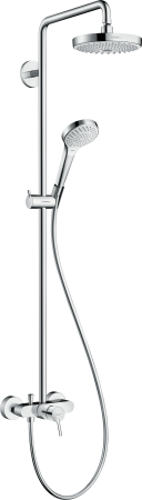 Душевая система hansgrohe Croma Select S 180 2jet со смесителем для душа 27255400, белый/хром