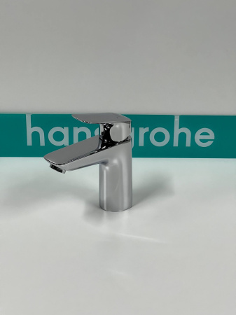 Смеситель для раковины hansgrohe Logis 100, со сливным гарнитуром 71100000/U, хром, уцененный товар