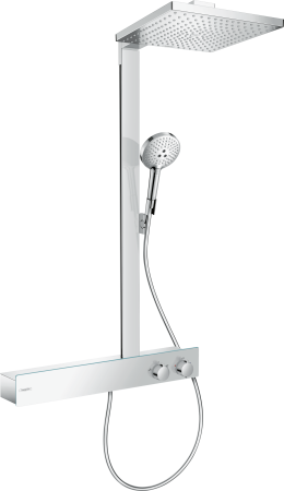 Душевая система hansgrohe Raindance E 300 1jet с термостатом ShowerTablet 600 27363000, хром