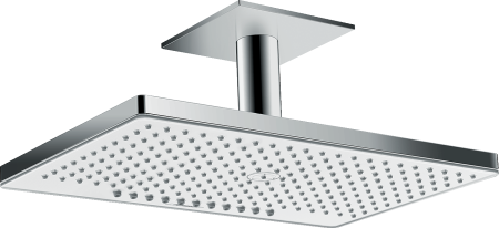 Верхний душ hansgrohe Rainmaker Select 460 2jet EcoSmart с потолочным кронштейном скрытого монтажа 24014400, белый/хром