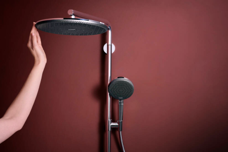 Душевая система hansgrohe Raindance Alive S Puro Showerpipe 300 1jet с Ecostat Element, 24592000, хром