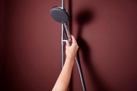 Душевая система hansgrohe Raindance Alive S Puro Showerpipe 300 1jet с Ecostat Element, 24592000, хром