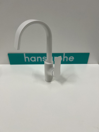 Смеситель для раковины hansgrohe Vivenis 210 с поворотным изливом, 75030700/U, матовый белый, уцененный товар