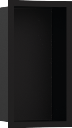 Настенный короб hansgrohe XtraStoris Individual с цветом корпуса матовый черный и дизайнерской рамой, 30х15х10 см 56095670, матовый черный