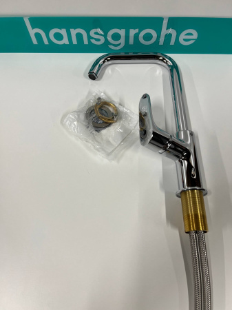 Смеситель для раковины hansgrohe Focus 240 с поворотным изливом, 31609000/U, хром, уцененный товар